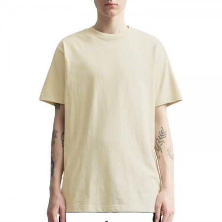 カスタムロゴデザインメンズ綿 100% tシャツブランク特大ドロップショルダーリブクルーネック男性用ブランク t シャツ